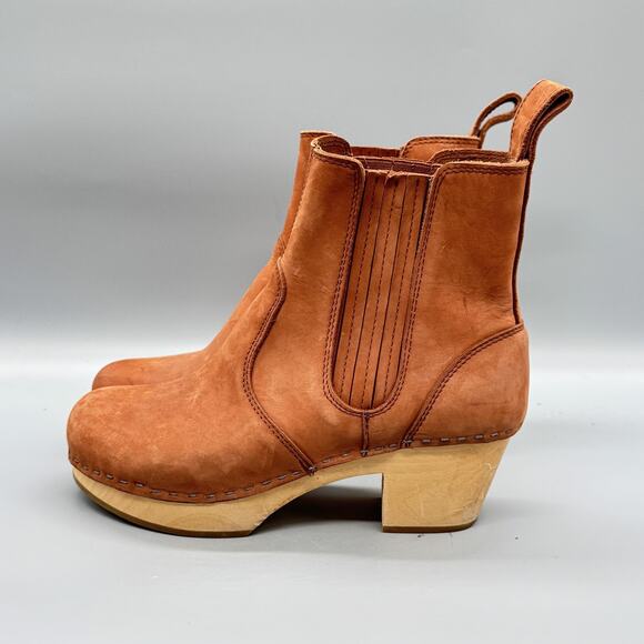 Swedish Hasbeens Tan Ankle Boots - Picture 4 of 11